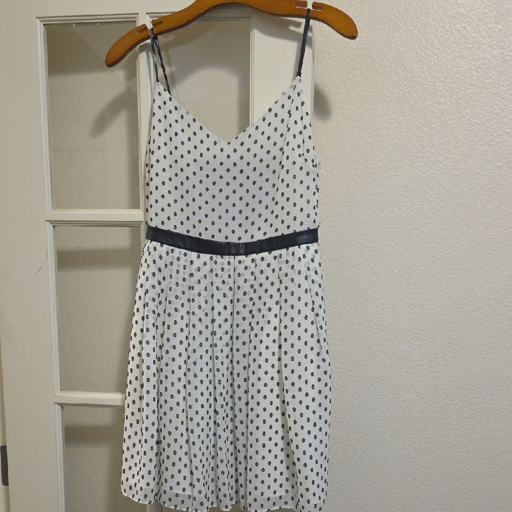 Sam Edelman Black and White Polka Dot Mini Dress